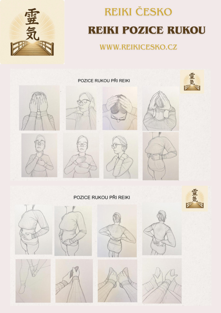 Reiki pozice rukou 